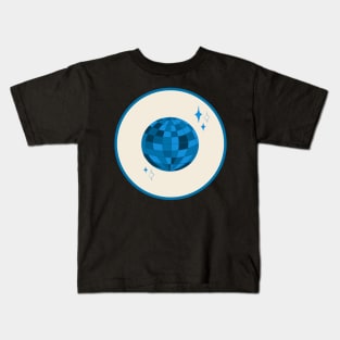 Blue Disco Ball Kids T-Shirt